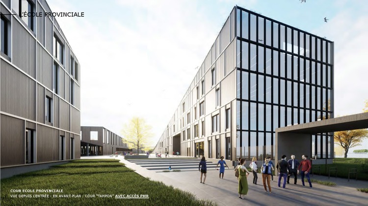 Projet architectural du futur pôle scolaire