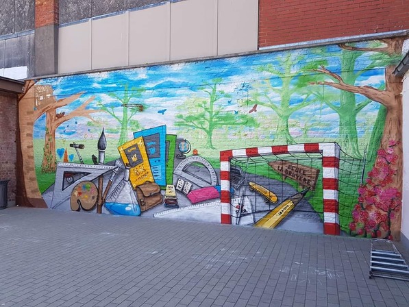 Fresque de l'école communale La Bruyère