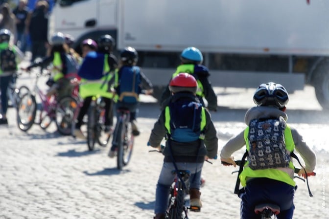 Ecole des Canonniers - présentation parcours vélo Spiennes
